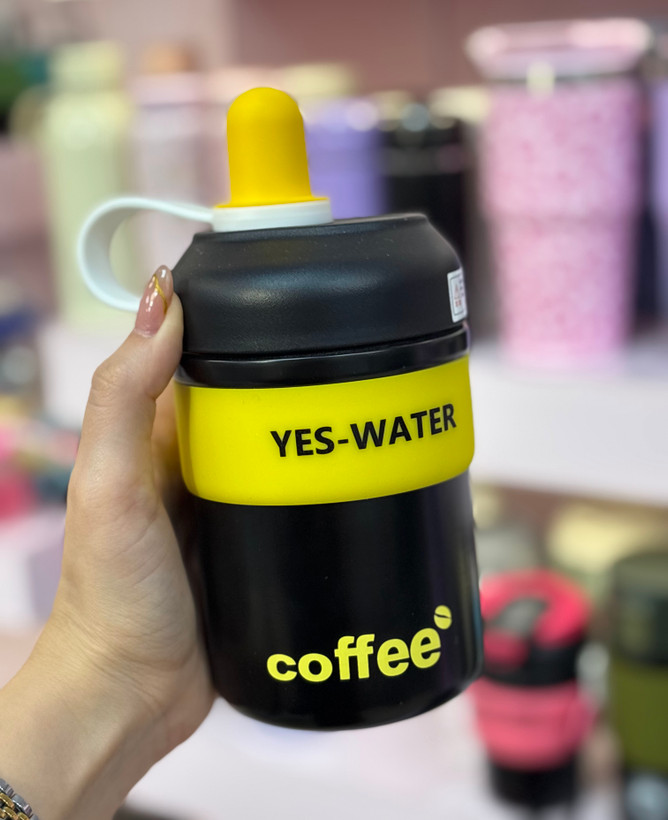 تراول ماگ سیلیکونی YES-WATER | فلاسک نوشیدنی گرم و سرد
