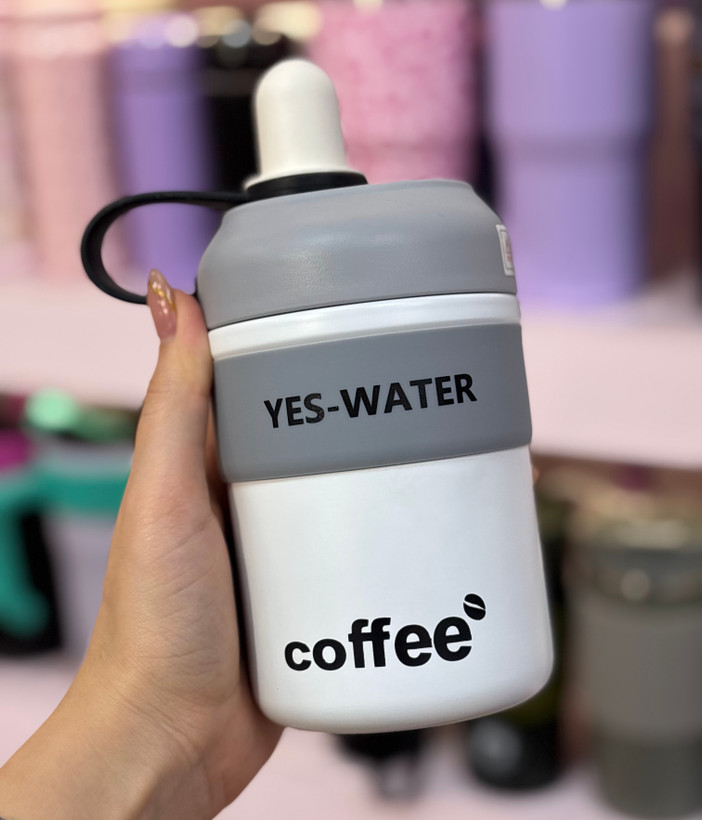 تراول ماگ سیلیکونی YES-WATER | فلاسک نوشیدنی گرم و سرد