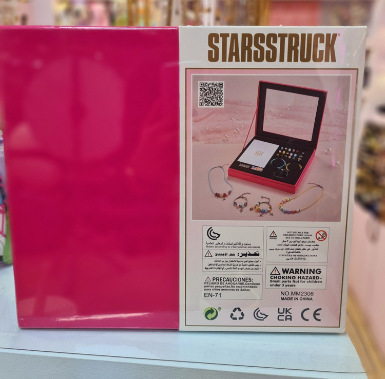 ست دستبند سازی دخترانه با مهره های سنگی STARSTRUCK مدل Princess Jewelry Box