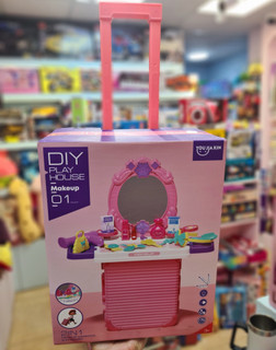 ست اسباب بازی لوازم آرایشی دخترانه 2 در 1 چمدانی مدل 2 in 1 Makeup Vanity & Suitcase