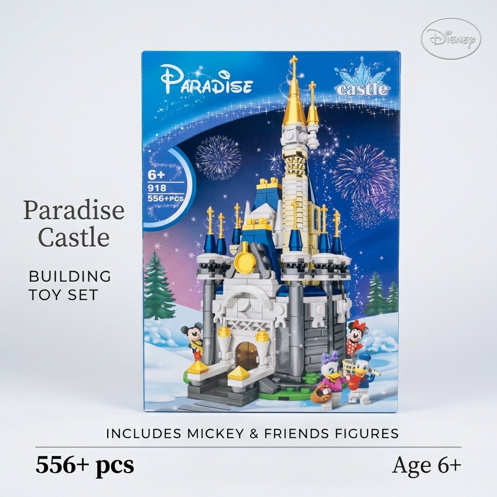 لگو دیزنی قلعه بهشت میکی موس Paradise Castle مدل 918 پارادایس|۵۵۶ قطعه