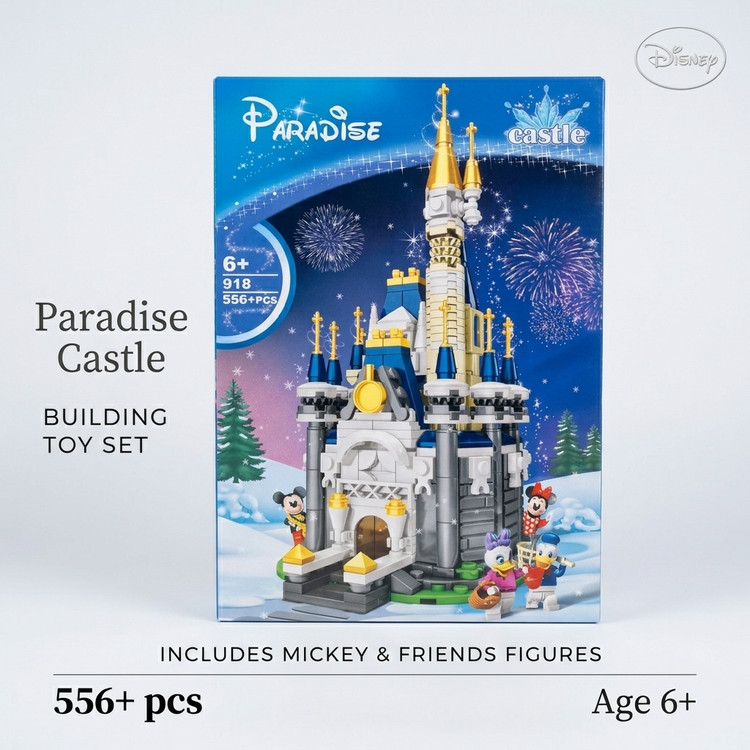 لگو دیزنی قلعه بهشت میکی موس Paradise Castle مدل 918 پارادایس|۵۵۶ قطعه