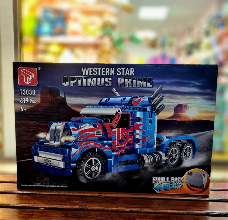 لگو کامیون اپتیموس پرایم عقب کش Western Star مدل T3030 چراغدار، ۶۱۹ قطعه