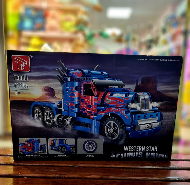 لگو کامیون اپتیموس پرایم عقب کش Western Star مدل T3030 چراغدار، ۶۱۹ قطعه