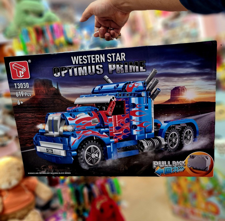 لگو کامیون اپتیموس پرایم عقب کش Western Star مدل T3030 چراغدار، ۶۱۹ قطعه