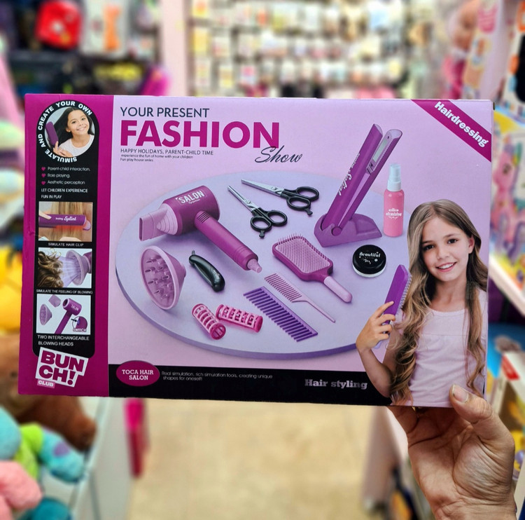 ست اسباببازی آرایشگری و مدل مو دخترانه Fashion Show
