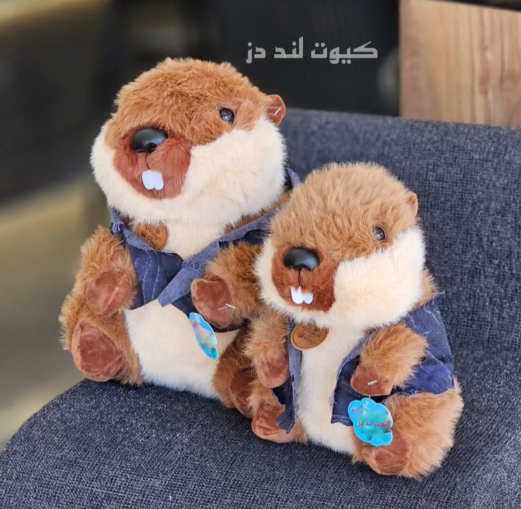 عروسک پولیشی سگ آبی جلیقهدار | عروسک نرم و بامزه اورجینال