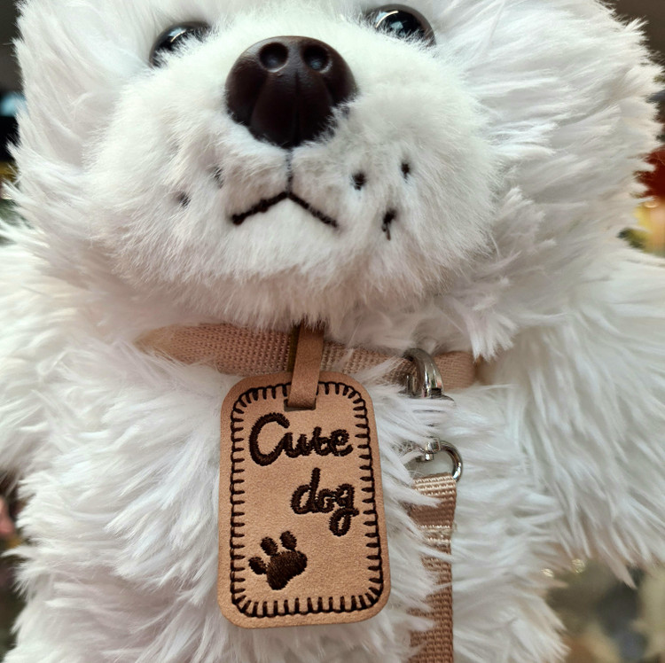 عروسک سگ پولیشی پشمالو اورجینال Cute Dog | همراه با قلاده
