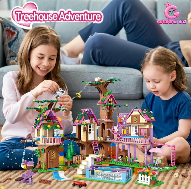لگو خانه درختی دخترانه CHAObao مدل Summer Tree House کد 7682 با ۱۰۵۰ قطعه